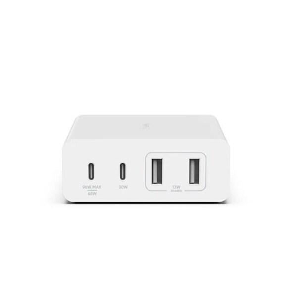 Belkin BoostCharge Pro 108W 4-Port GaN Charger with PD (White)