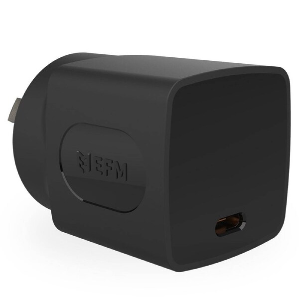 EFM 35W Wall Charger with Power Delivery and PPS Technologies (Black)