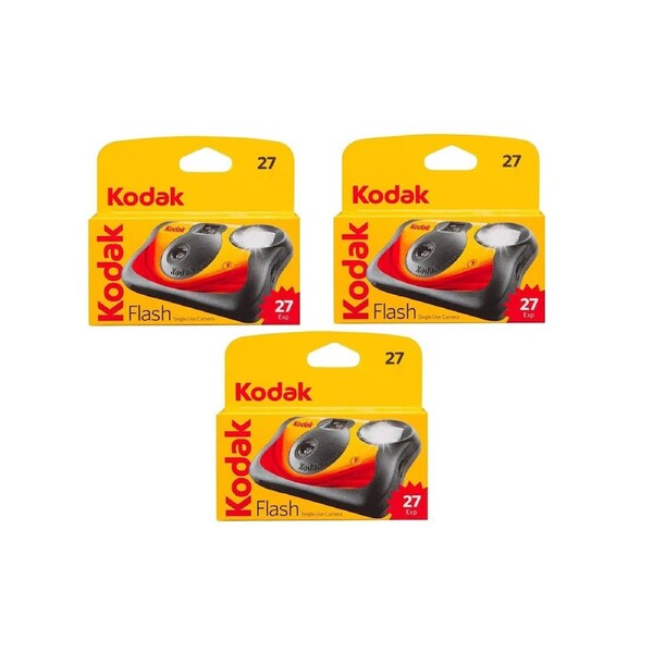 Kodak One Time Use Camera Funsaver 3 Pack Value Pack