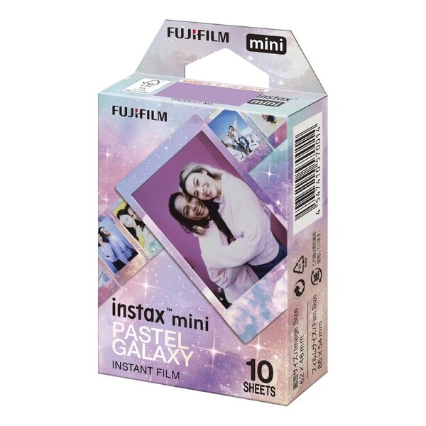 FUJIFILM INSTAX Mini Pastel Galaxy Film - 10 Pack
