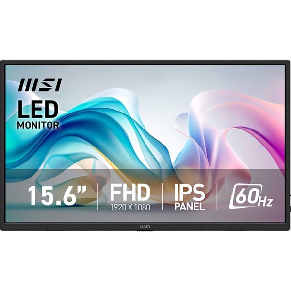 MSI PRO MP165 E6 15.6" FHD IPS Portable Monitor