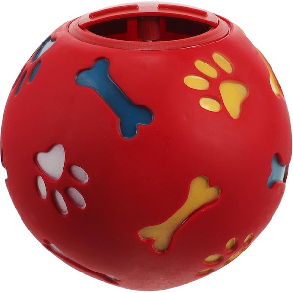 Velocity Treat Dispensing Ball Toy for Large Dogs Dog Treat Dispensing Training Ball Treat Dispensing Function Random Color