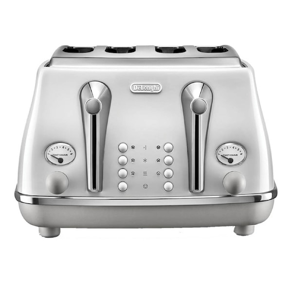 DeLonghi Icona Capitals 4 Slice Toaster - Sydney White
