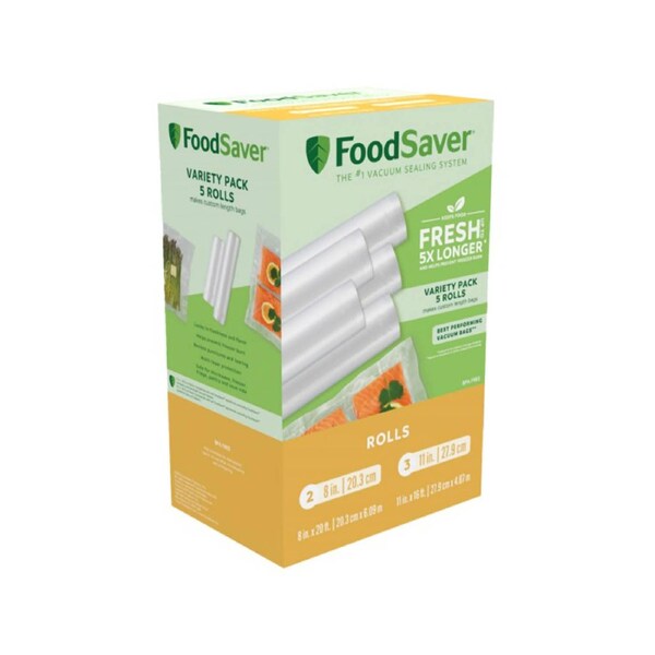 FoodSaver Variety Vacuum Sealer Rolls - 5 Pack