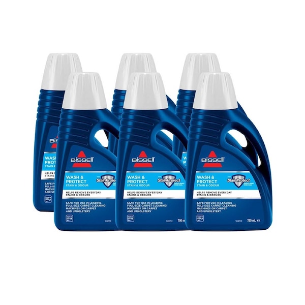 Bissell Wash & Protect Stain & Odour Formula 62E5E (Six Pack)