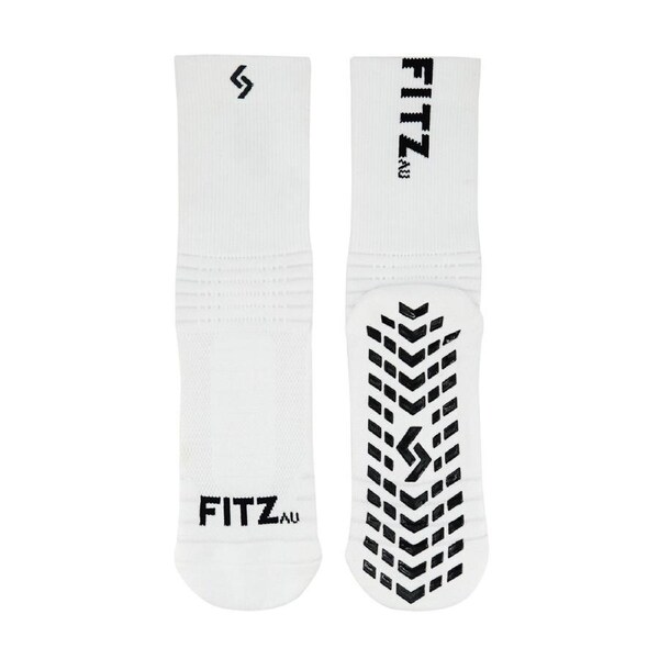 Supreme Grip Socks FITZ Small 5US to 7US / White