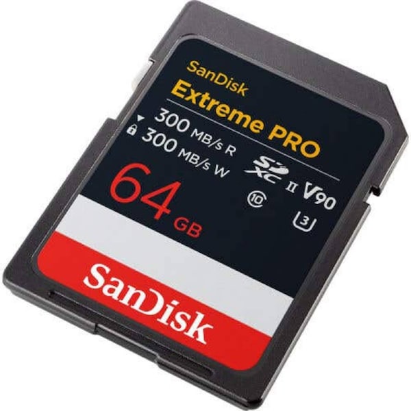 Sandisk Extreme PRO 64GB SDXC Card 300Mbs V90 NEW BH
