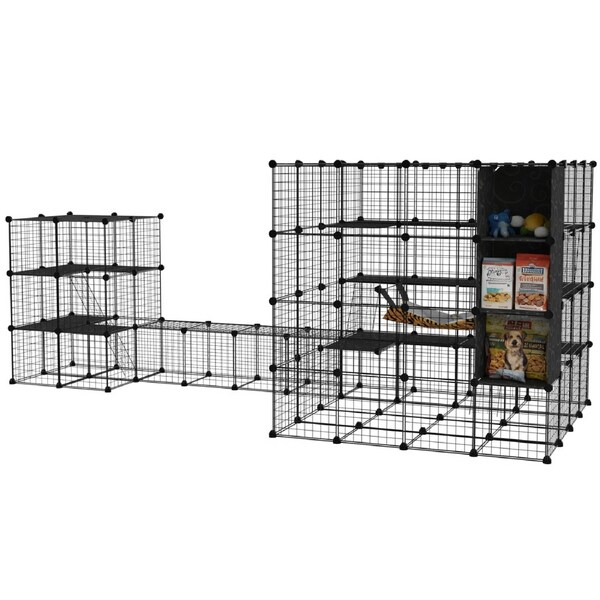 Advwin Cat Cage DIY 4 Tier + 3 Tier Large Pet Cage