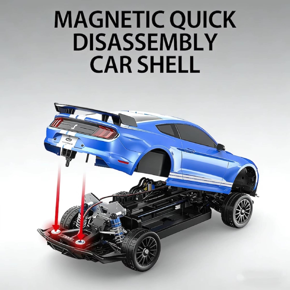 MJX 10306 Ford Mustang Shelby GT500 RC Car Electric Brushless 4WD