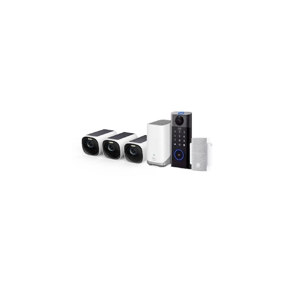 EUFYCAM 3 THREE PACK + VIDEO SMART LOCK COMBO