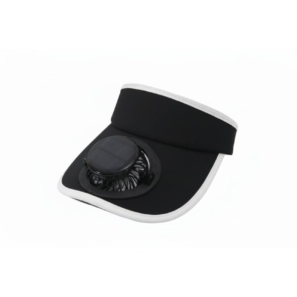 Trendbay Solar & USB Rechargeable Fan Hat for Outdoor Use