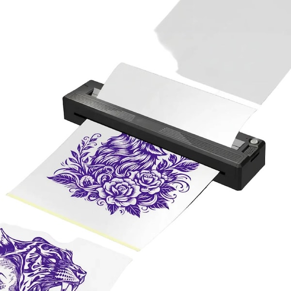 Trendbay Wireless Bluetooth Tattoo Stencil Printer - Portable Thermal Transfer Machine