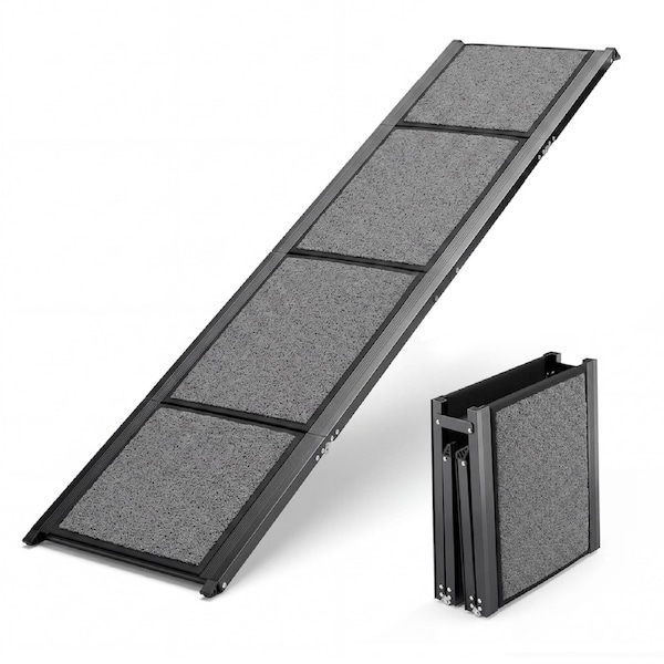 Advwin Foldable Pet Ramp Portable Doggie Carry Fold Steps Ladder Stairs