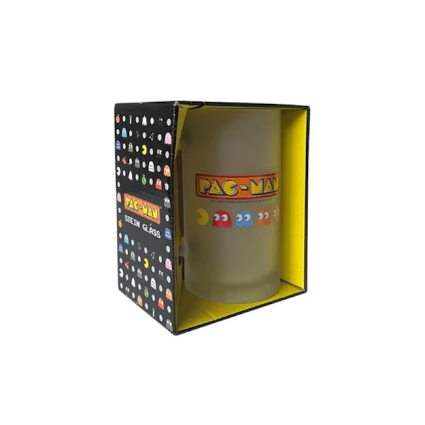 Pac-Man Stein Glass