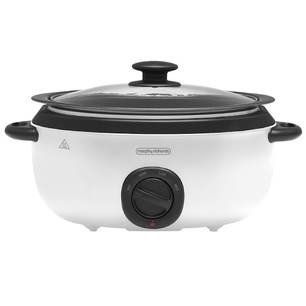 Morphy Richards 6.5L Sear and Stew Slow Cooker White