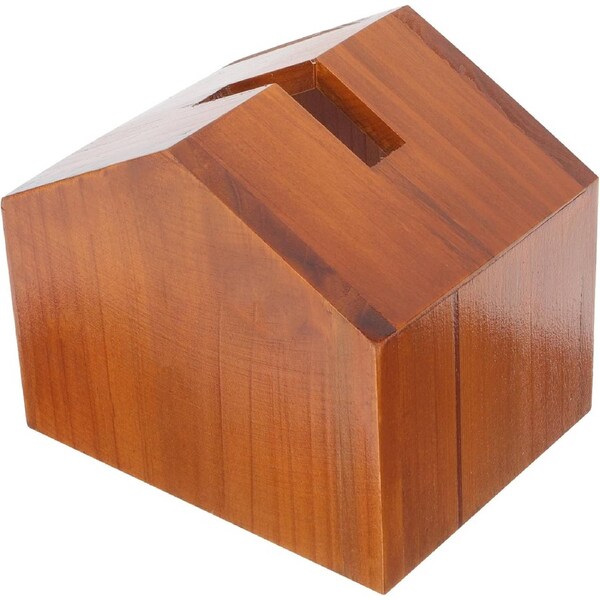 Velocity Rustic Wooden Tissue Box Cover Napkin Storage Holder Vintage Desktop Tissue Dispenser for Home Living Room Tea Table Organizer