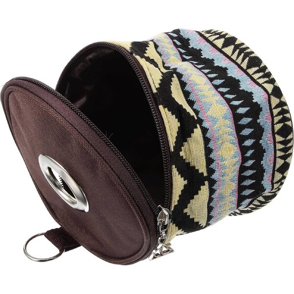 Velocity Outdoor Camping Tissue Roll Holder Hanging Toilet Paper Storage Bag with Hook, Ethnic Style Waterproof Paper Cover for Travel and Outdoor Use Assorted Style