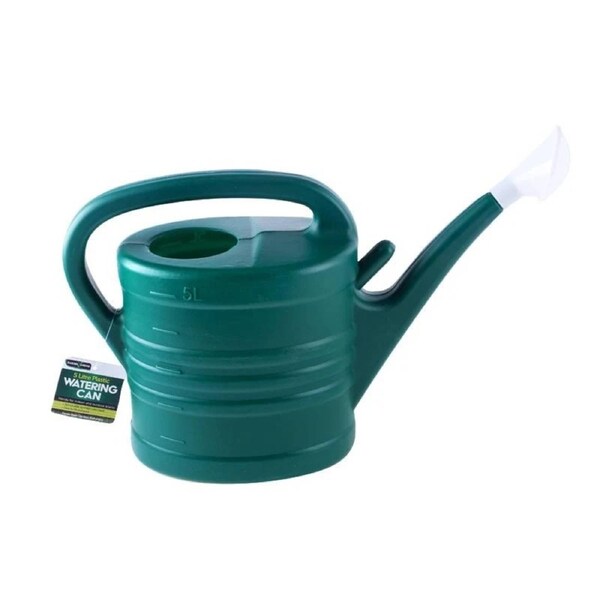 OzOffer 5L Green Watering Can Wide Handle 48cm x 31cm x 15cm