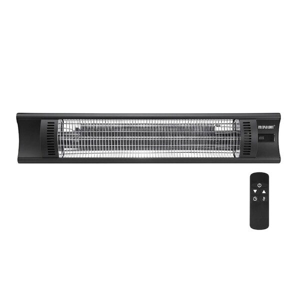 Maxkon 2000W IP55 Infrared Heater Carbon Fibre Wall Mount Patio Warmer with Remote 4 Heat Settings