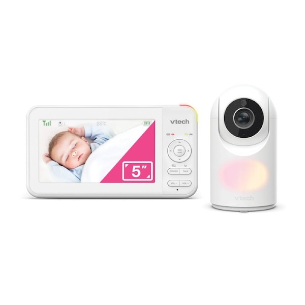 VTech BM5650N Video & Audio Baby Monitor W/ 5in Colour Screen & Pan/Tilt Camera