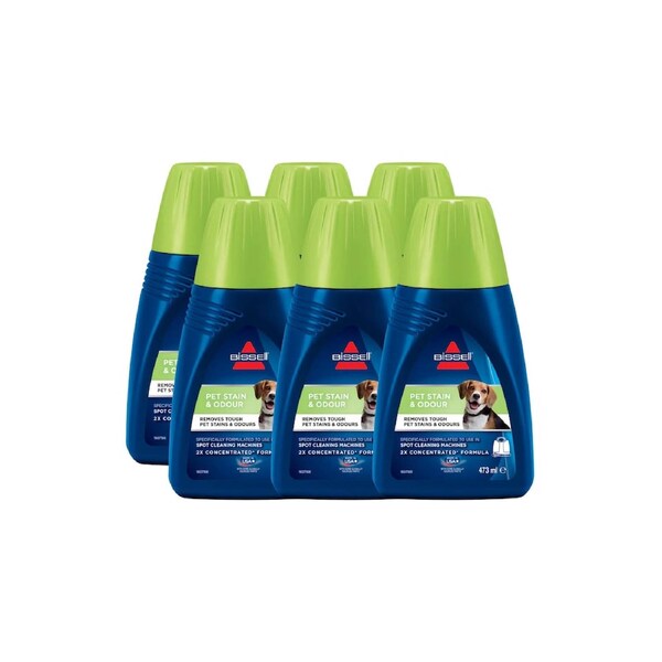 Bissell 74R7E Spot Clean Pet Stain & Odour (Six Pack)