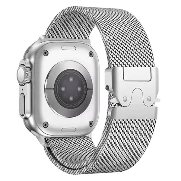 For Apple Watch Band iWatch Strap Ultra S10 SE 46mm 42mm 49mm Milanese Silver Au