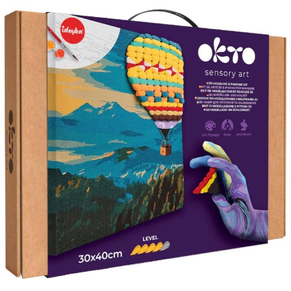 Okto Sensory Art 3D Modeling & Painting Kit Hot Air Balloon