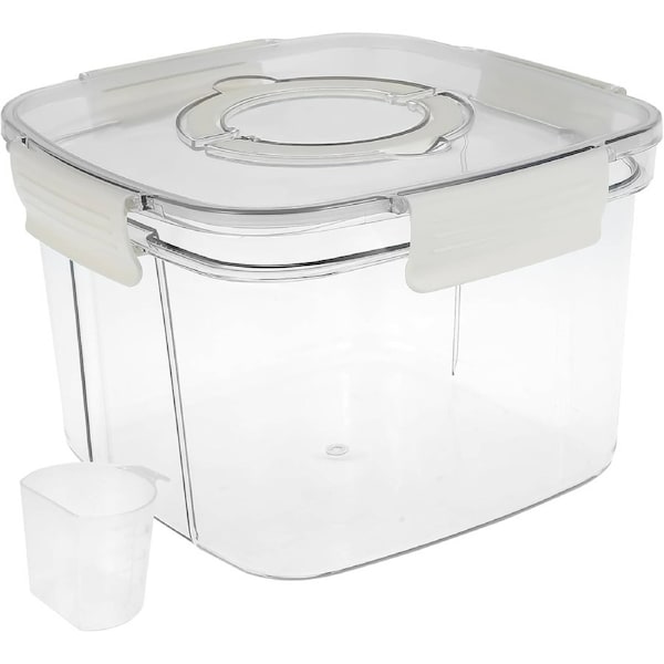 Velocity Bread Storage Box, Pet Food Storage Container, Transparent Bread Flour Container, Airtight Bread Storage Container