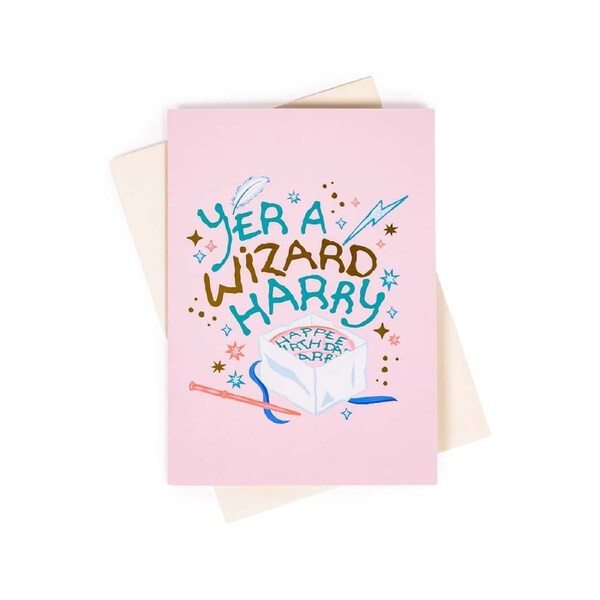 Harry Potter - Yer A Wizard Harry Birthday Card