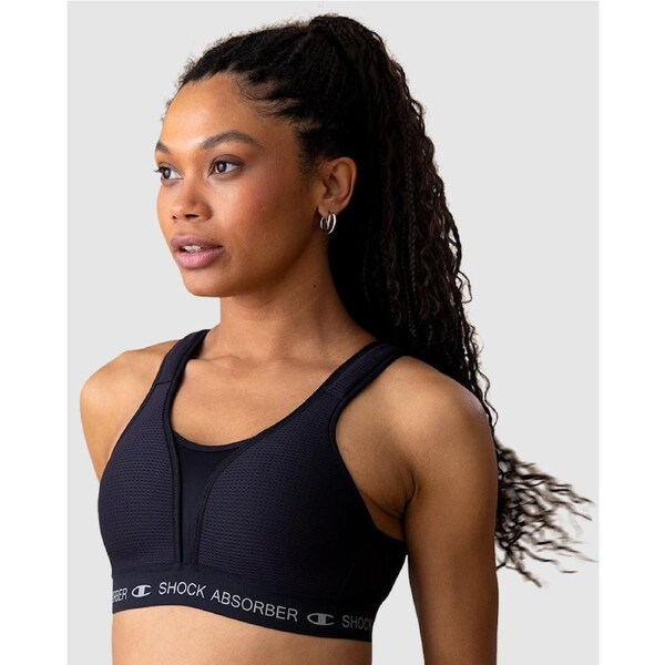 Shock Absorber Ultimate Run Bra Padded Black/Silver / 12B
