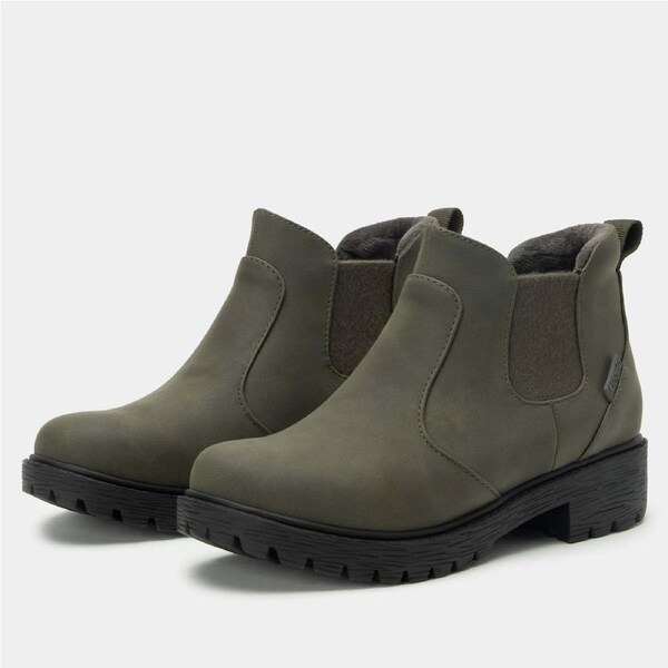 Alegria Womens Waterproof Chelsea Boots Shoes in Relaxed Moss EU 37