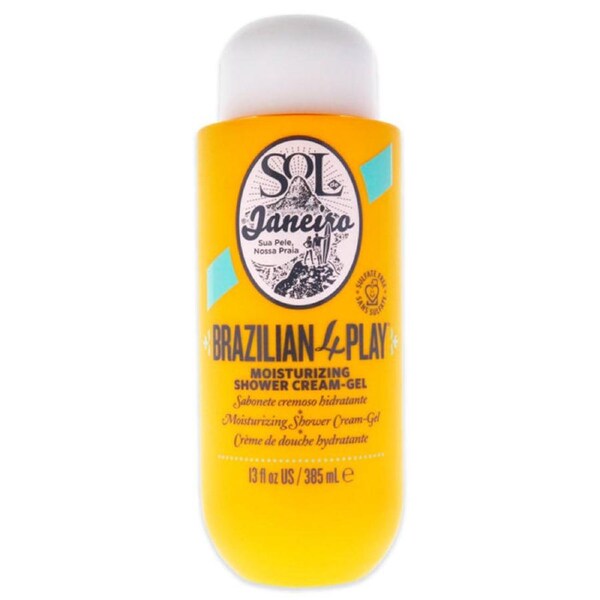 Brazilian 4 Play Moisturizing Shower Cream Gel by Sol de Janeiro for Unisex - 13 oz Shower Gel 13 oz