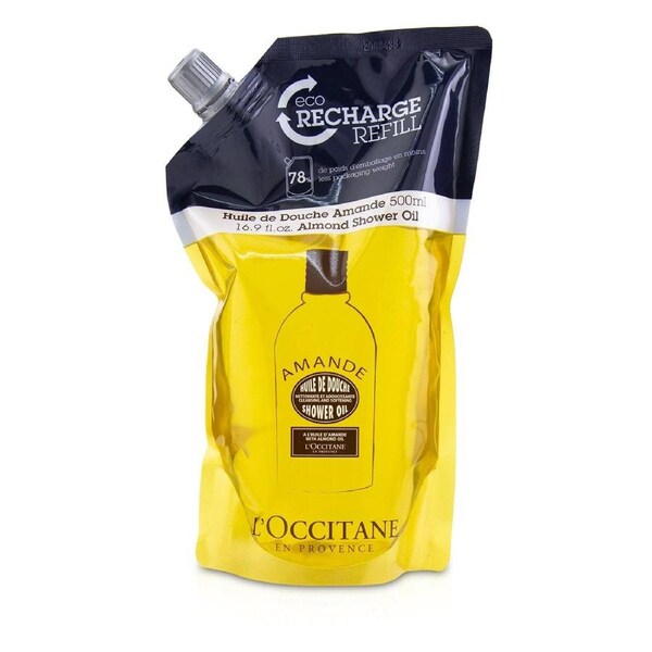 L'Occitane Almond Cleansing & Softening Shower Oil (Eco-Refill) 500ml/16.9oz 500ml/16.9oz