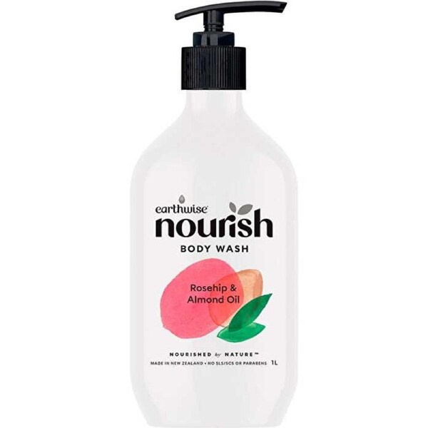 Naturely Nourish Body Wash Rosehip & Almond Oil 1000ml 1000ml
