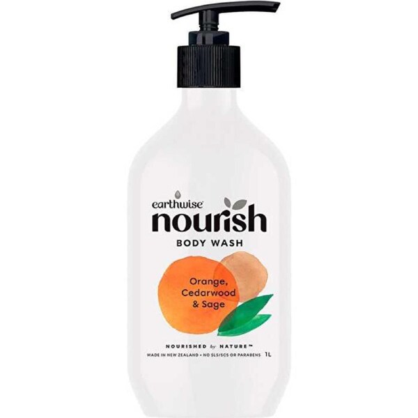 Naturely Nourish Body Wash Orange, Cedarwood & Sage 1000ml 1000ml