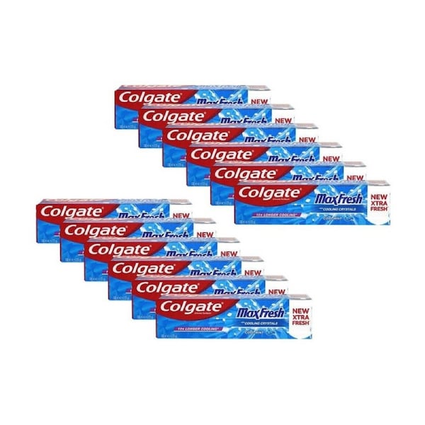 Colgate Toothpaste Max Fresh Cool Mint 100ml Tubes Dental Care Pack of 12