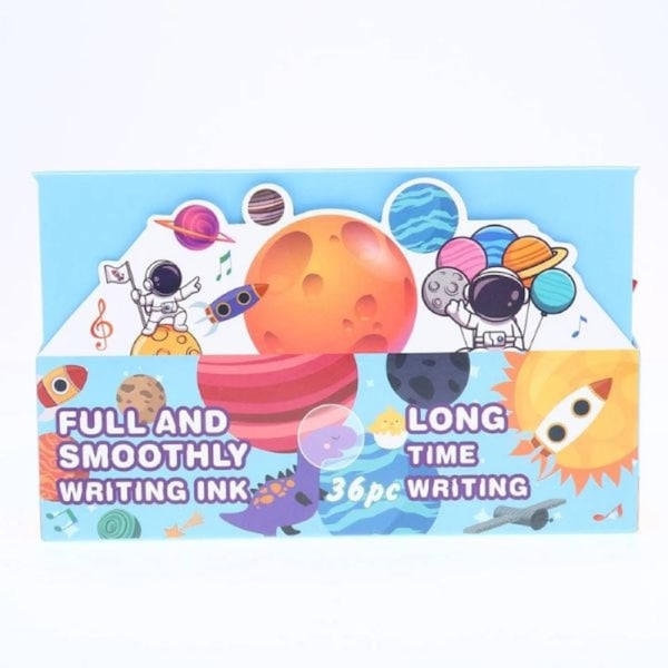 OzOffer Mini Ballpoint Pen 4-Colour Changing Astronaut 10cm 3 Assorted Designs/Colours