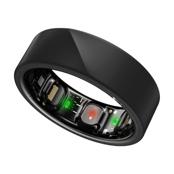 Luna Smart Ring Gen 2 Health Sleep Tracker Titanium Size 12 Lunar Black