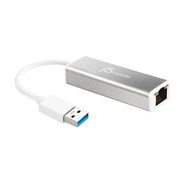 J5Create USB-A 3Gigabit Ethernet Adapter 10 100 1000 Mbps W/ LED