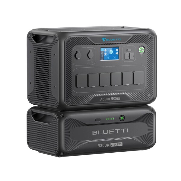 BLUETTI AC300 Power Station with 3000W AC Output USB A USB C Car Charger and DC Output