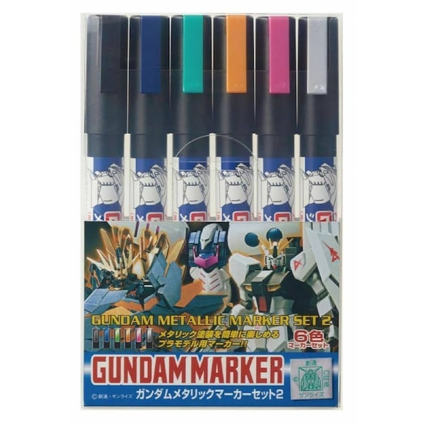 GSI Creos Gundam Marker Gundam Metallic Marker Set 2
