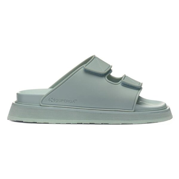 Superga Women's 1918 Double Bands Micro-Injection Slides Grey Flint (EU 36-41) 37