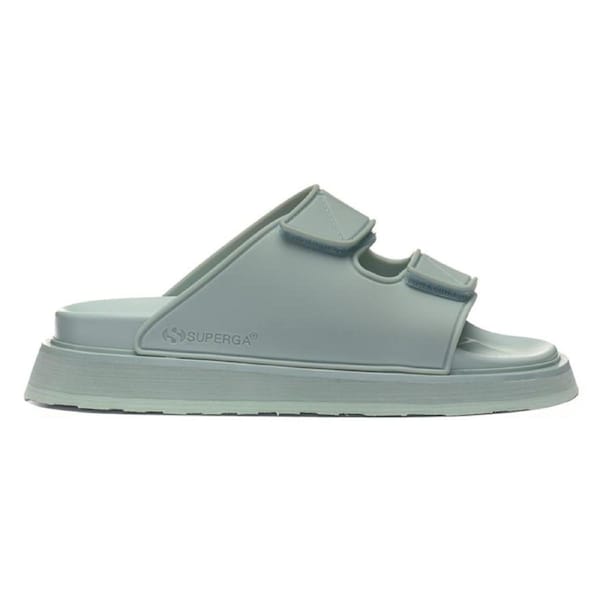 Superga Women's 1918 Double Bands Micro-Injection Slides Grey Flint (EU 36-41) 38