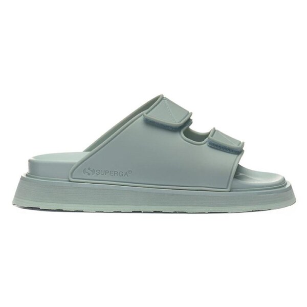 Superga Women's 1918 Double Bands Micro-Injection Slides Grey Flint (EU 36-41) 39