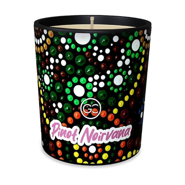 Glow Collection Pinot Noirvana Soy Paraffin Candle Lemon Black Pepper