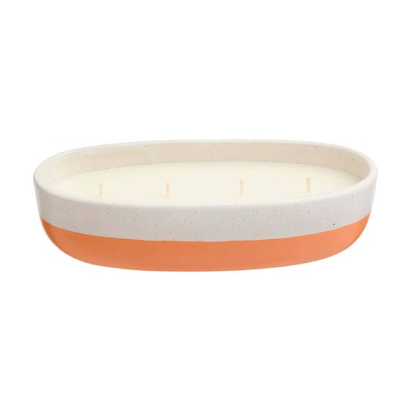 Partylite Peach Honey 4-Wick Ceramic Scented Candle Jar Multicolour