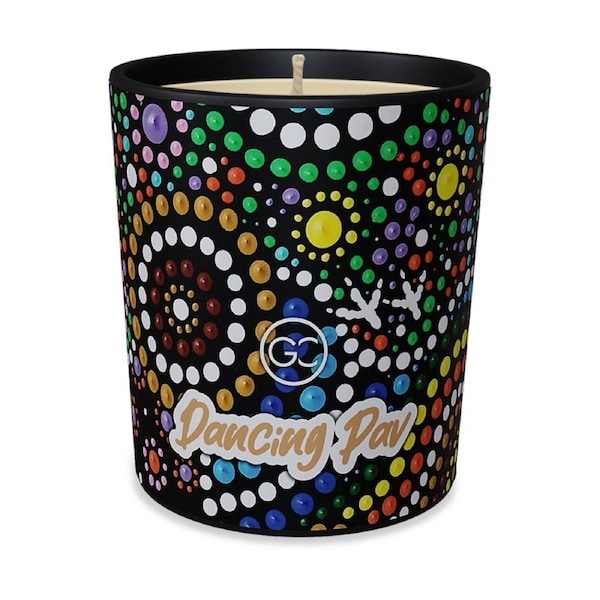 Glow Collection Dancing Pav Strawberry Vanilla Soy Paraffin Candle White