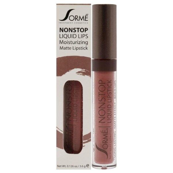 Nonstop Moisturizing Matte Liquid Lipstick - 272 Lace by Sorme Cosmetics for Women - 0.126 oz Lipstick 0.126 oz