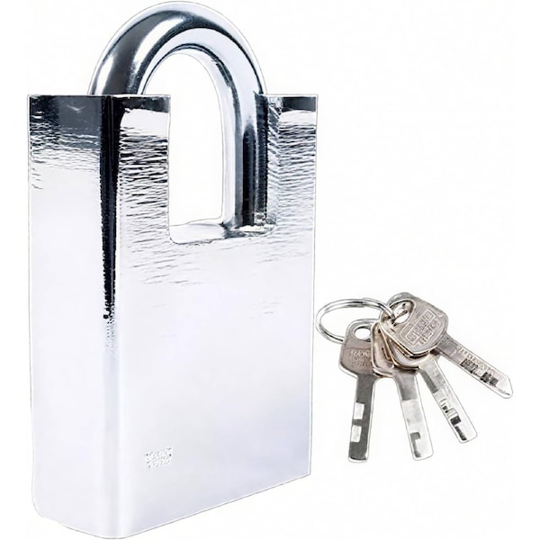 OzOffer Extra Heavy Duty Padlock Steel Security Lock Garage Shed Gate 40mm 4 Keys