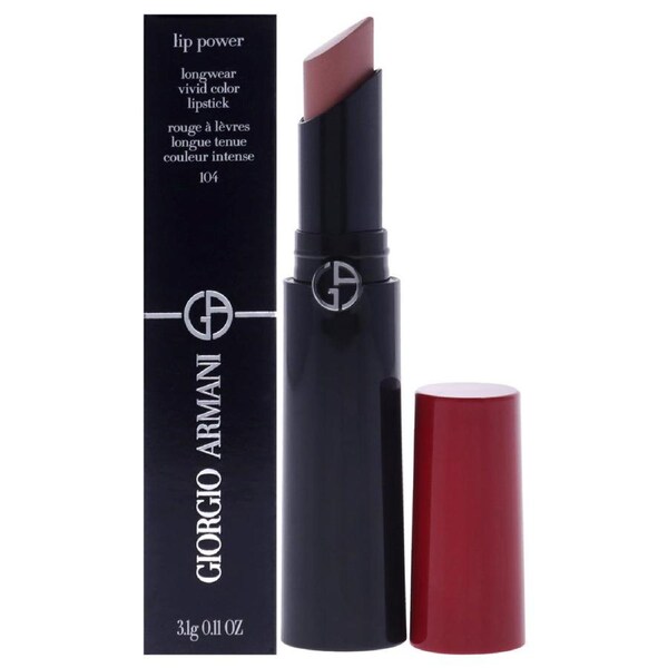 Lip Power Longwear Vivid Color Lipstick - 104 Selfless Tempting by Giorgio Armani for Women - 0.11 oz Lipstick 0.11 oz